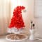 5ft. Pre-Lit Red Santa’s Hat Artificial Christmas Tree, Clear LED Lights